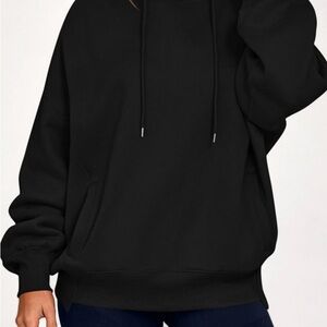 PrettyGarden Cozy Black Hoodie Sweatshirt for Women Small